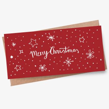 Neue Weihnachtskarte Merry Christmas Stars