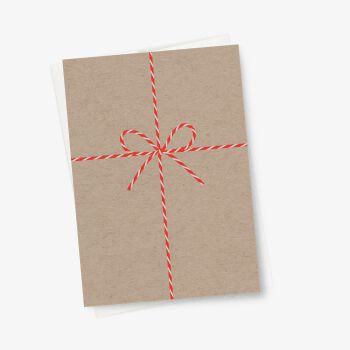 Neue Weihnachtskarte Geschenkkarton